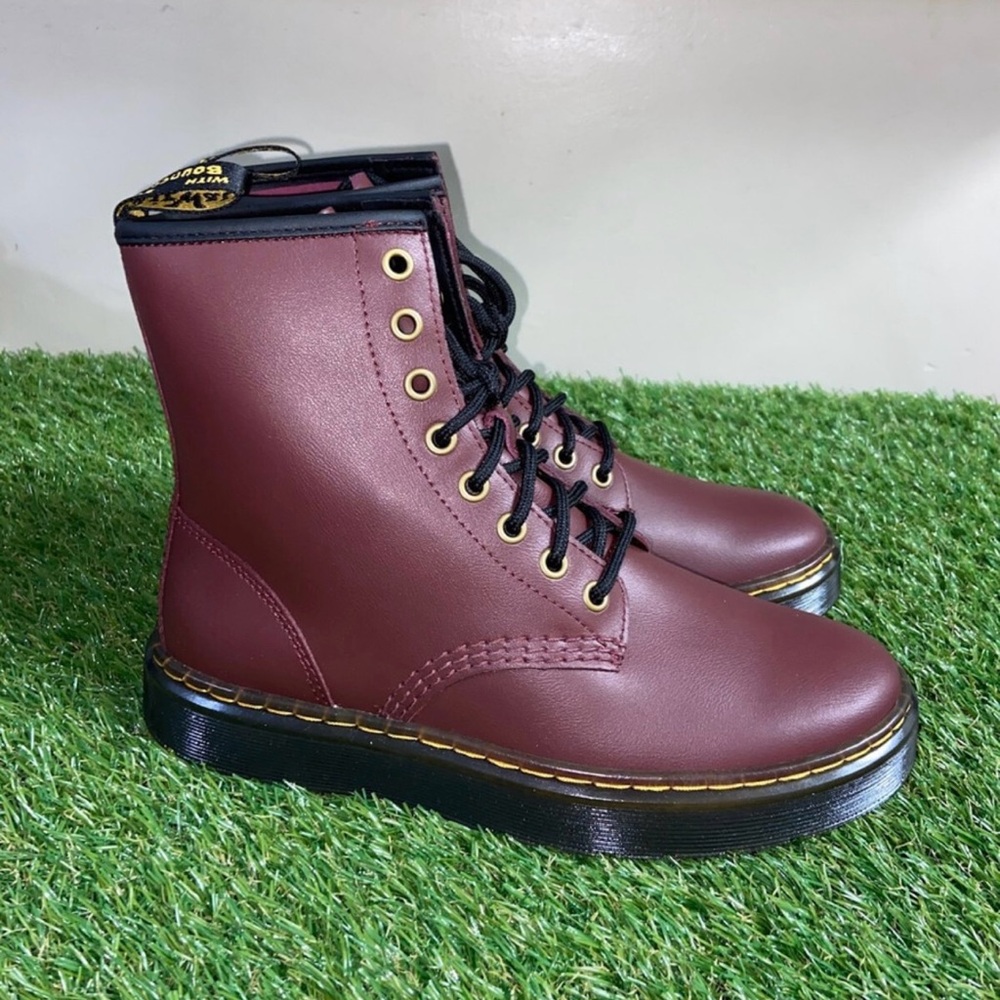 Dr. Martens Burgundy Ankle Boots